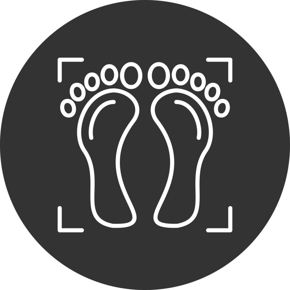 Foot Print Creative Icon Design vector