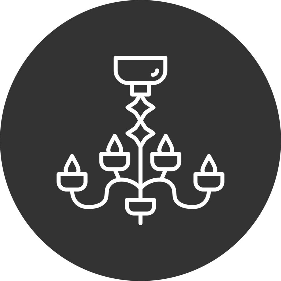 Chandelier Creative Icon Design vector