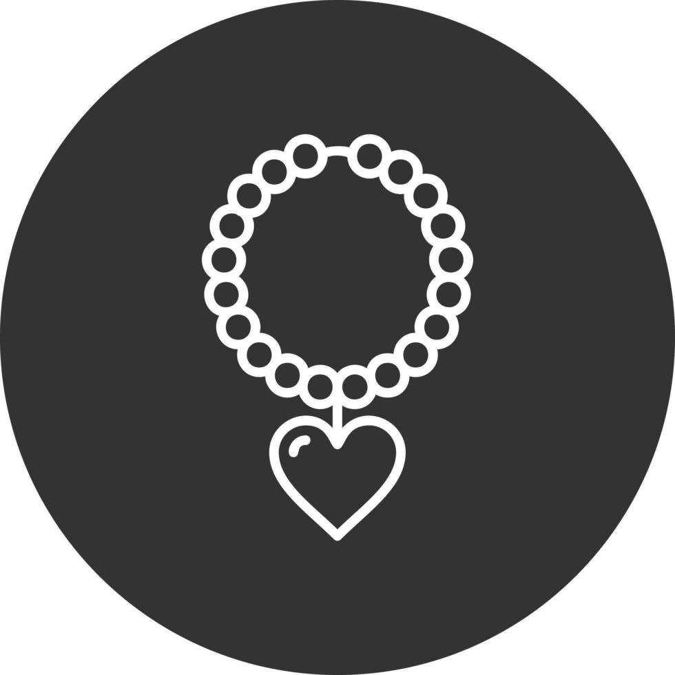 Pearl Necklace Creative Icon Design vector