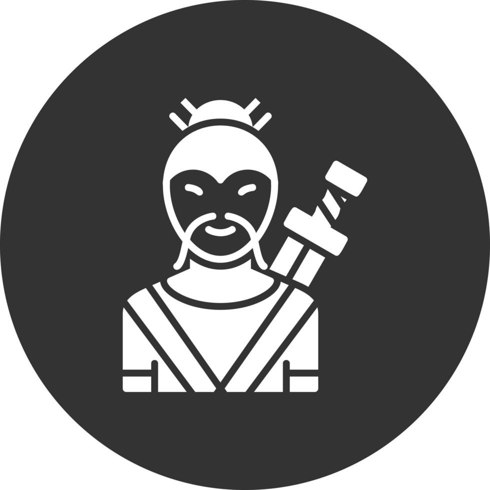 diseño de icono creativo de luchador vector