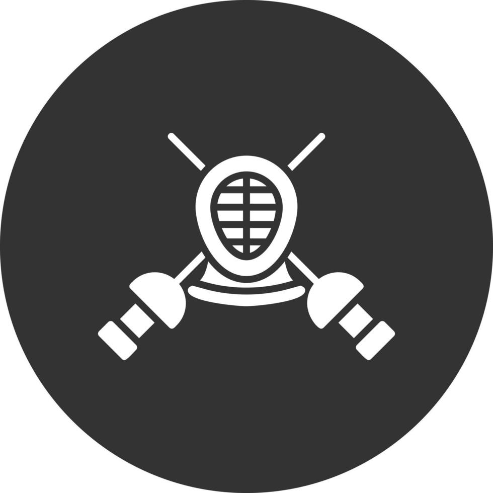 Fencing Creative Icon Design vector