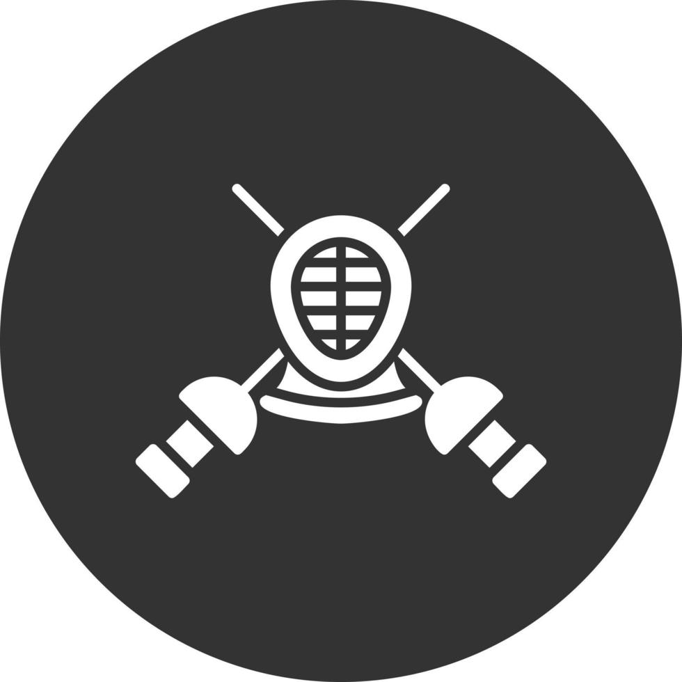 Fencing Creative Icon Design vector