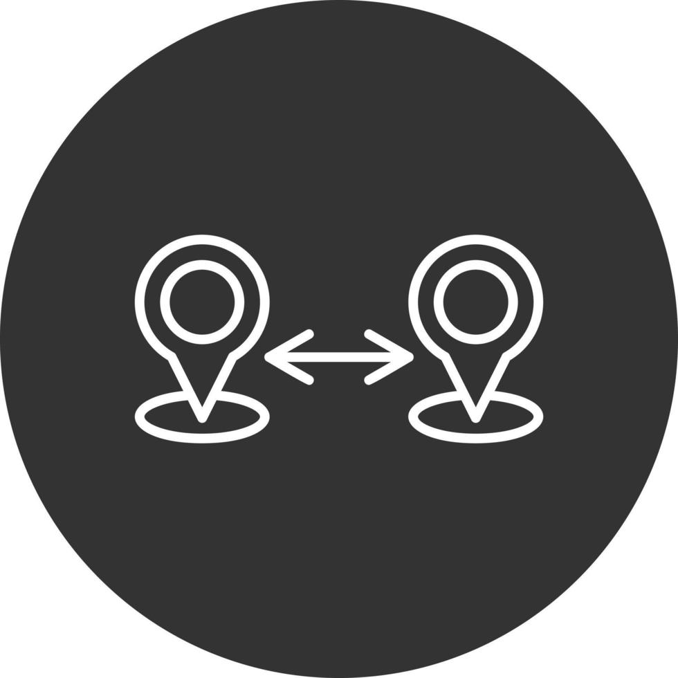 Distance Creative Icon Design vector