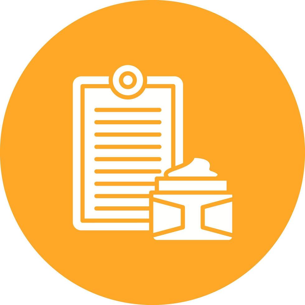Skincare Routine Glyph Circle Icon vector