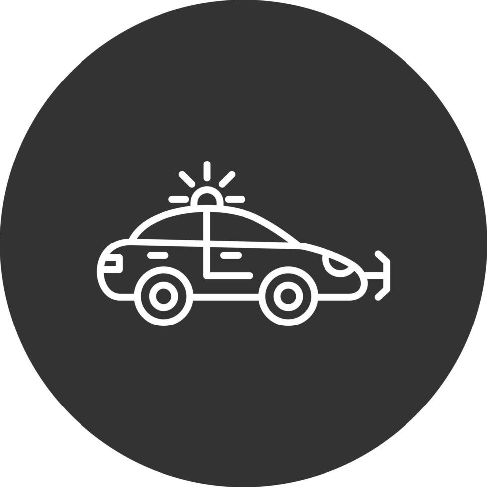 Police Car Creative Icon Design vector