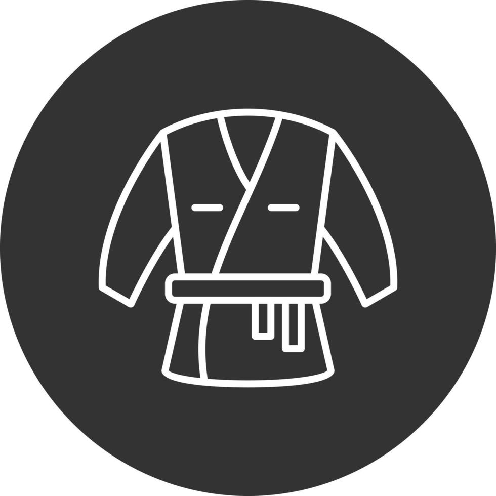 diseño de icono creativo de kimono vector