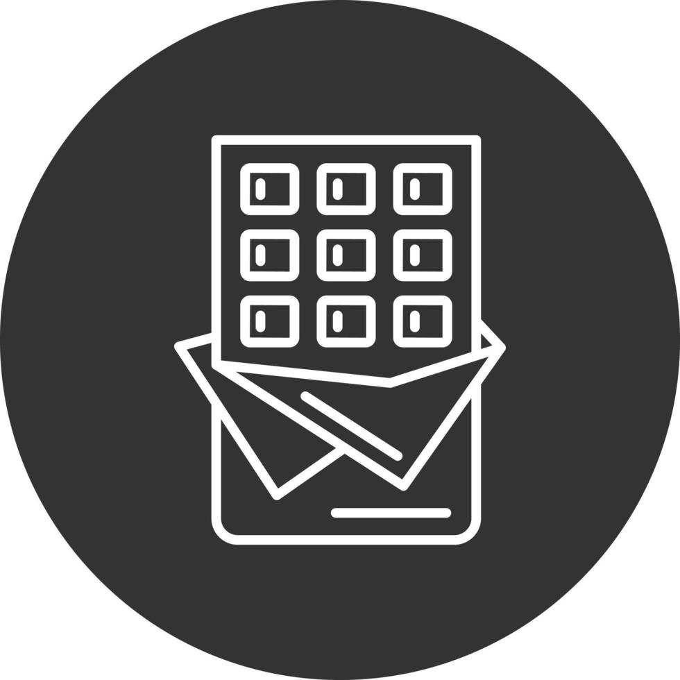 Chocolate Bar Creative Icon Design vector