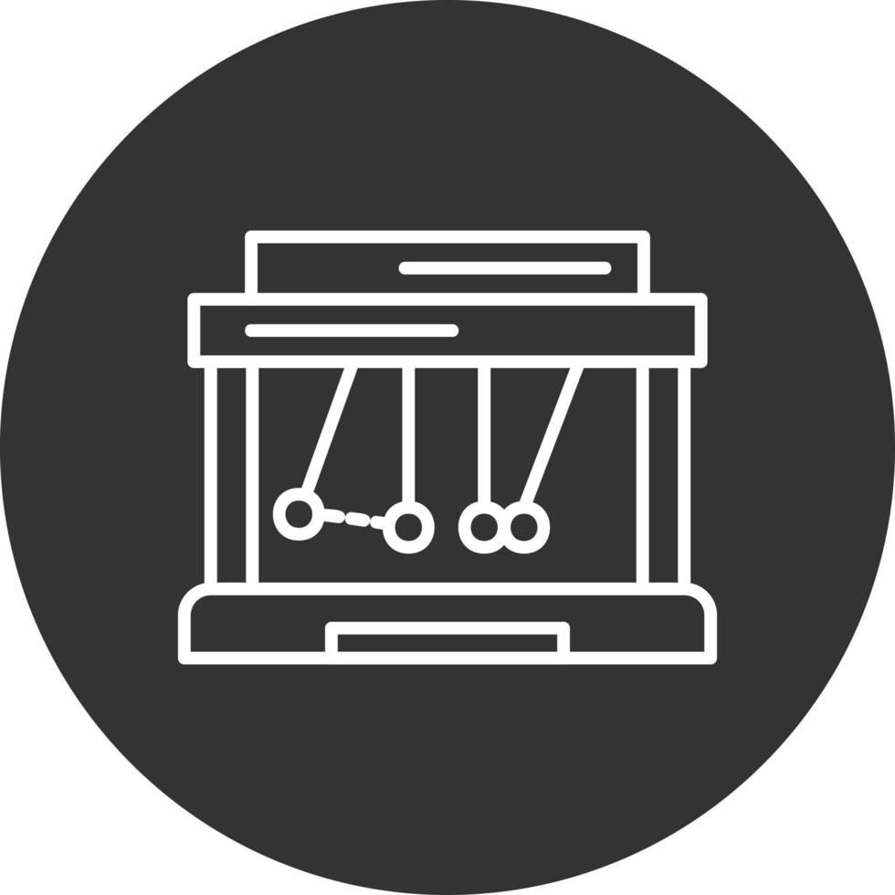 Newton Cradle Creative Icon Design vector