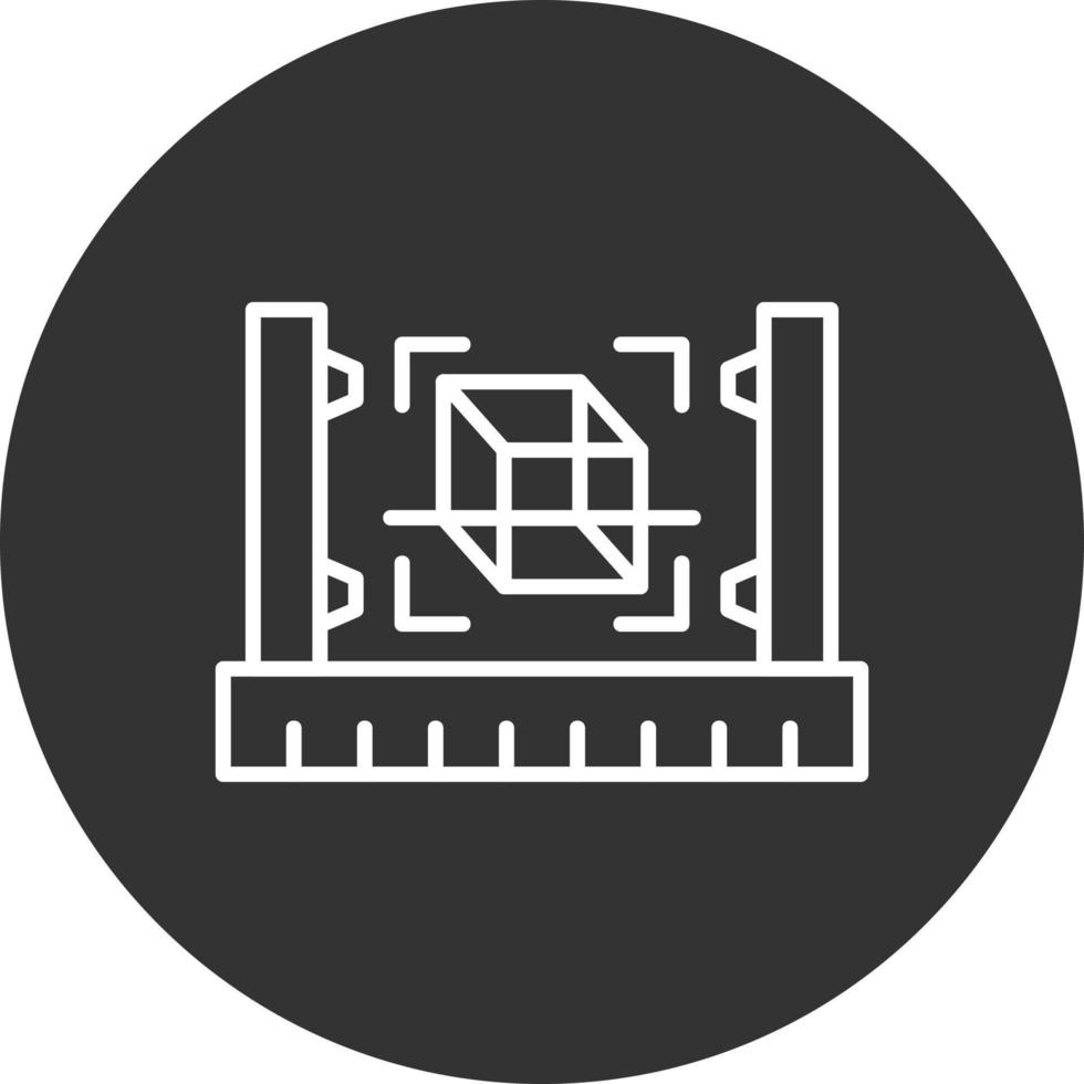 3d Scanner Creative Icon Design vector