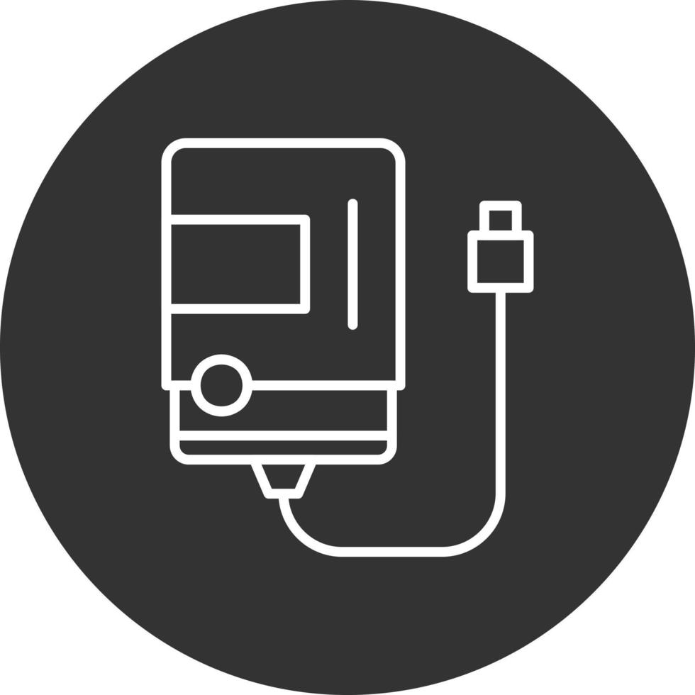 External Hard Disk Creative Icon Design vector