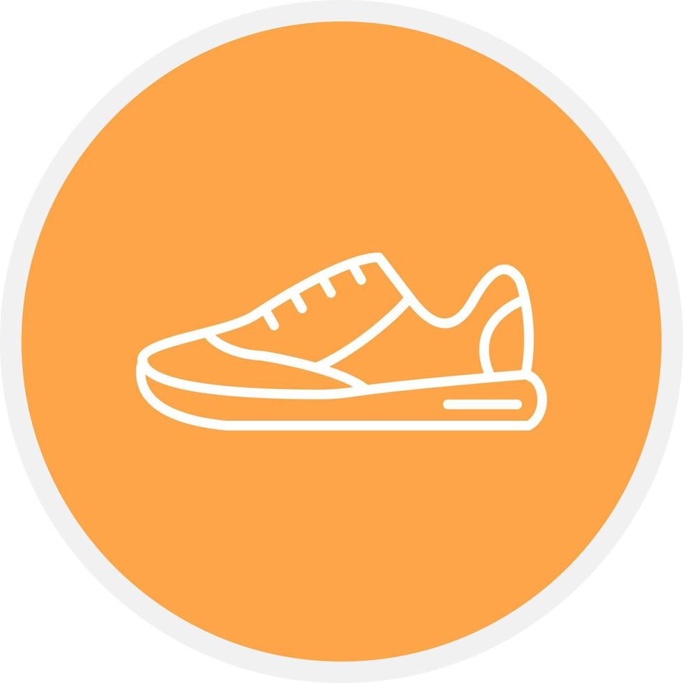 diseño de icono creativo de zapatillas vector