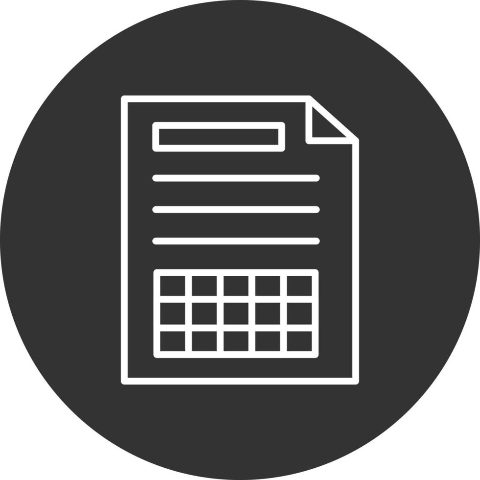 Spreadsheet Creative Icon Design vector