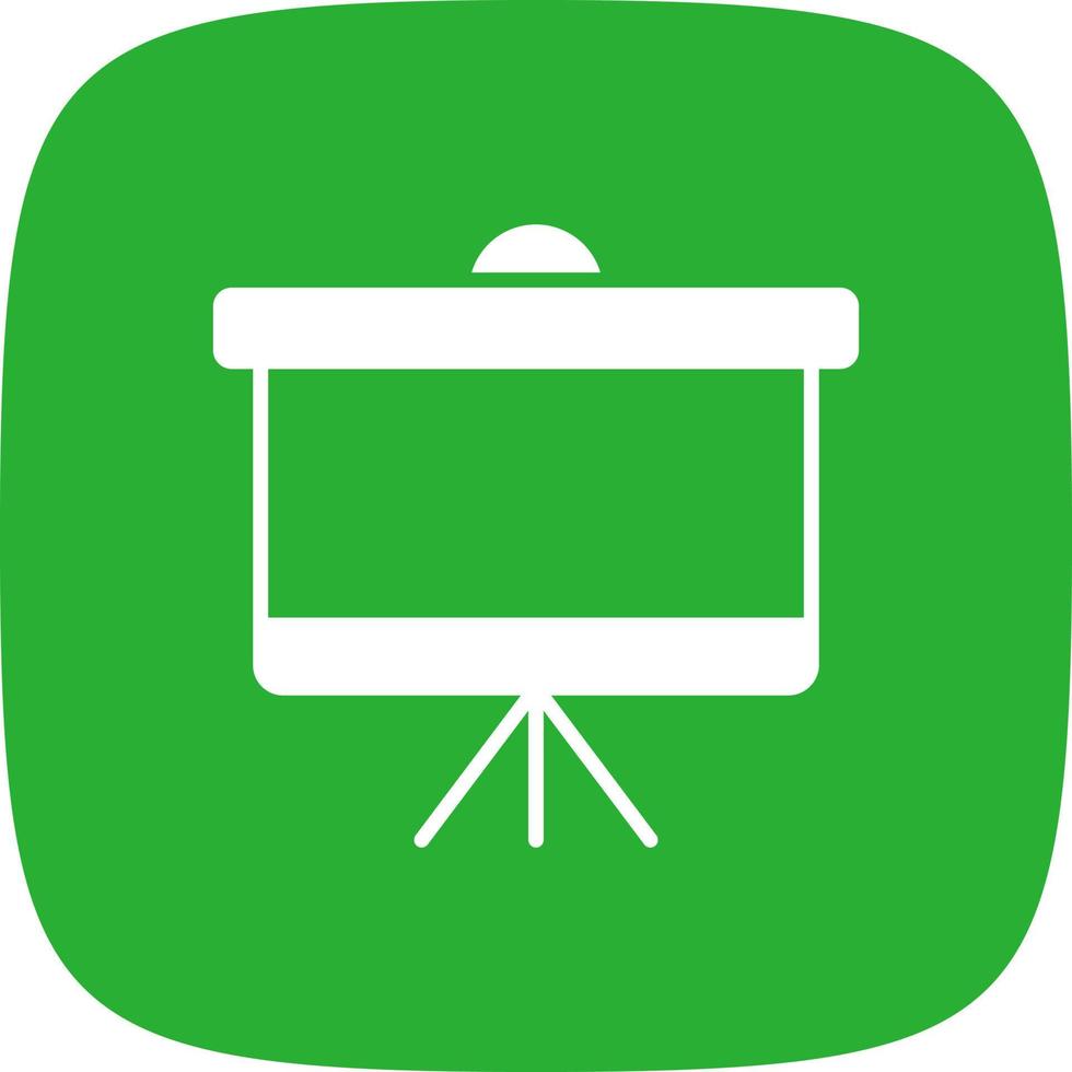 Projector Screen Creative Icon Design vector