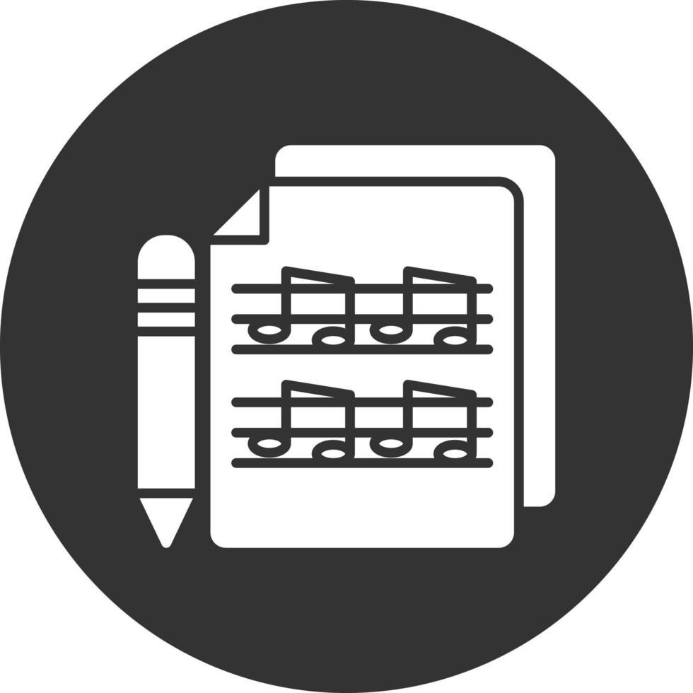 diseño de icono creativo de partitura musical vector