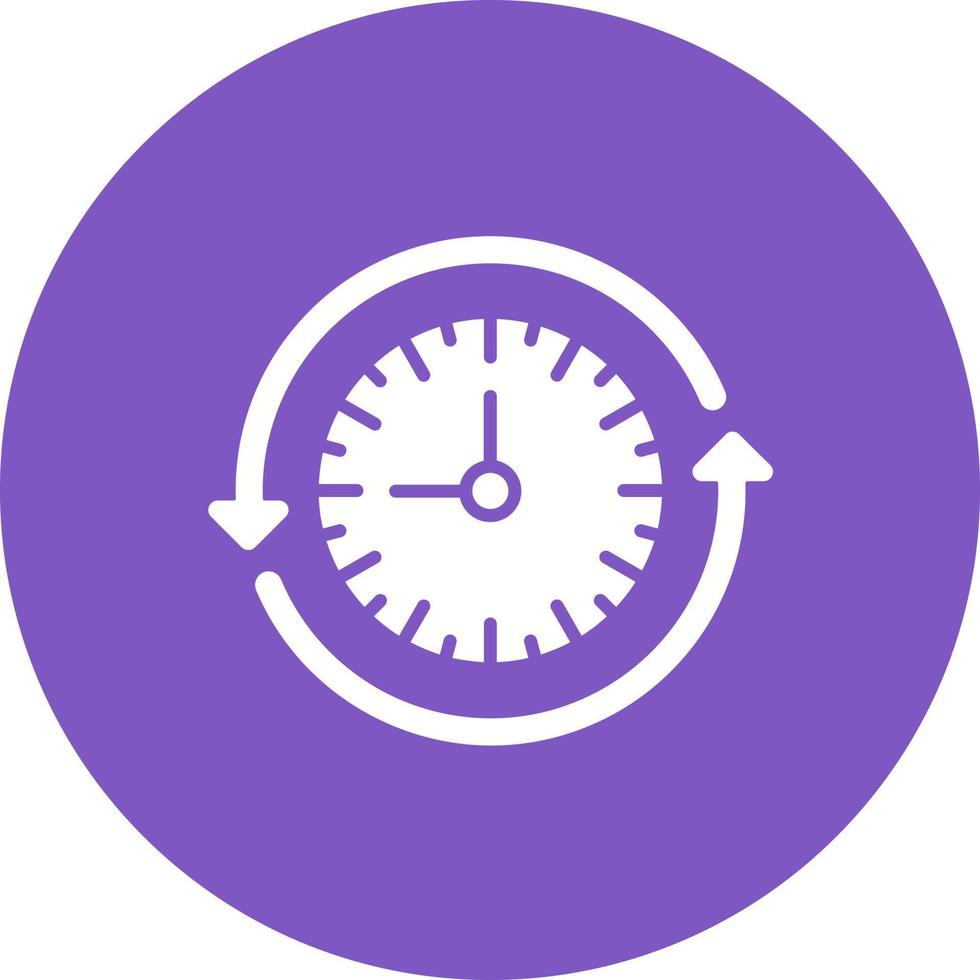 Sustainable Routine Glyph Circle Icon vector
