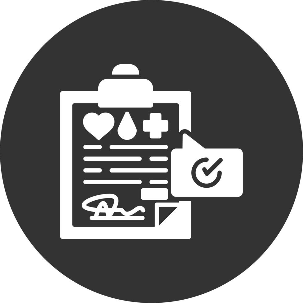 Medical Record Creative Icon Design vector