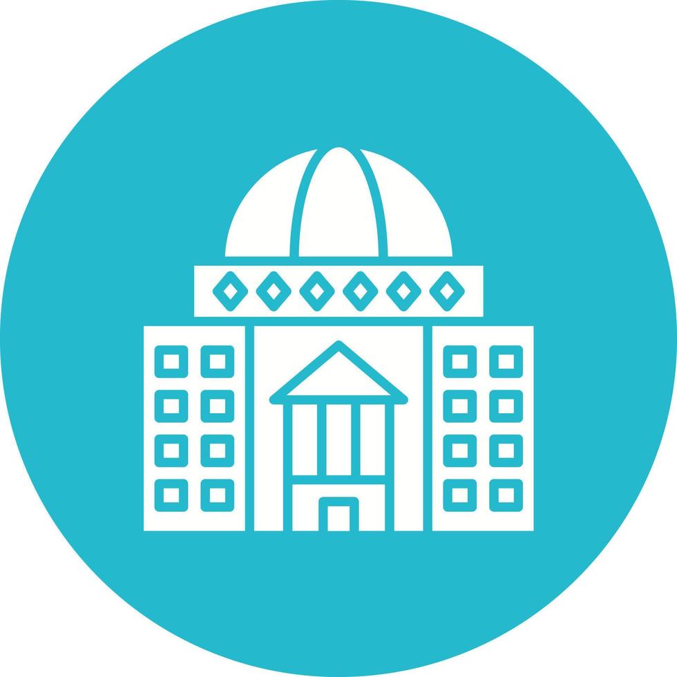 Congress Glyph Circle Icon vector