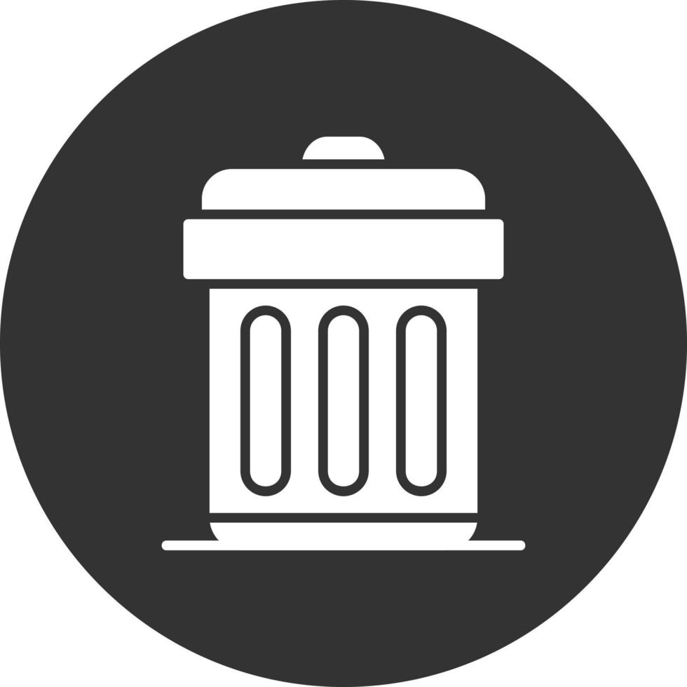 Trash Bin Creative Icon Design vector
