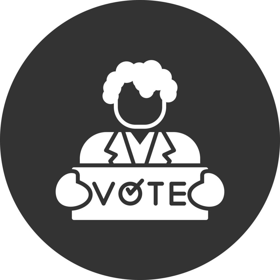 diseño de icono creativo partidario vector