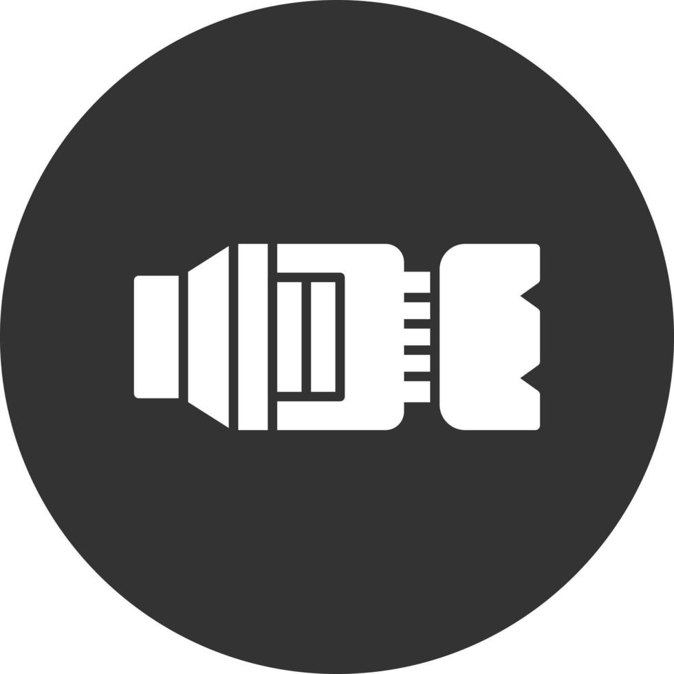 Camera Lens Creative Icon Design vector