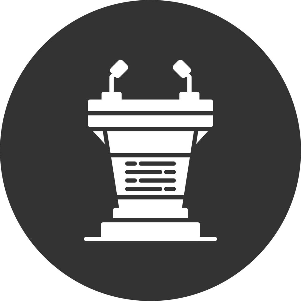 Podium Creative Icon Design vector