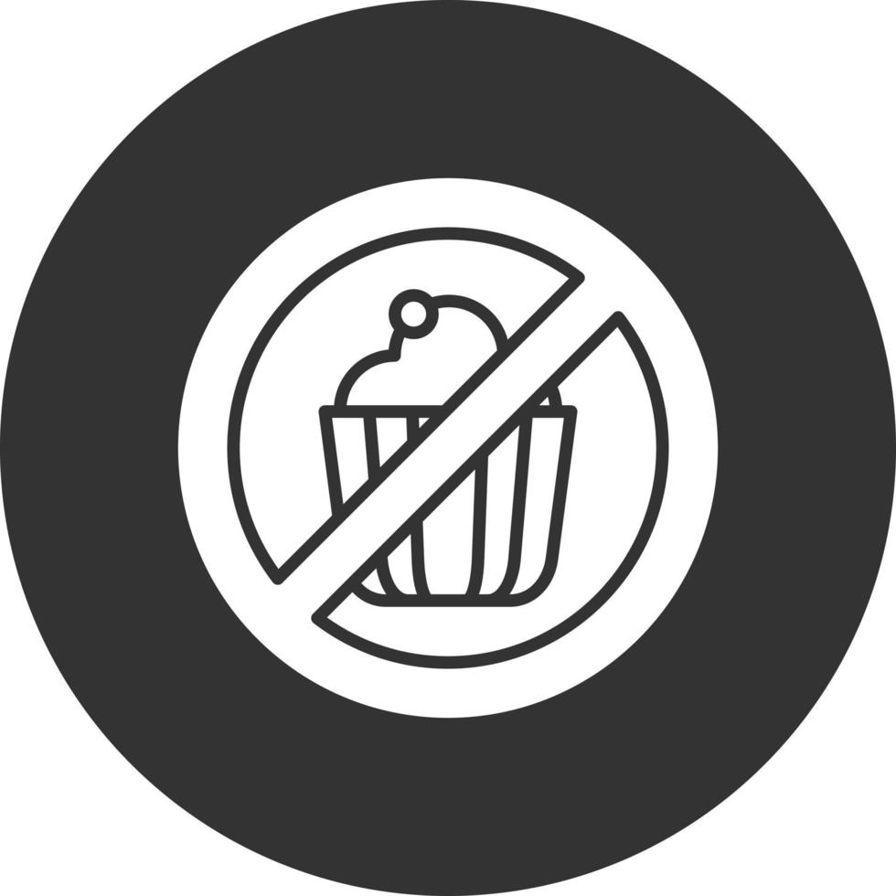 No Sweets Creative Icon Design vector