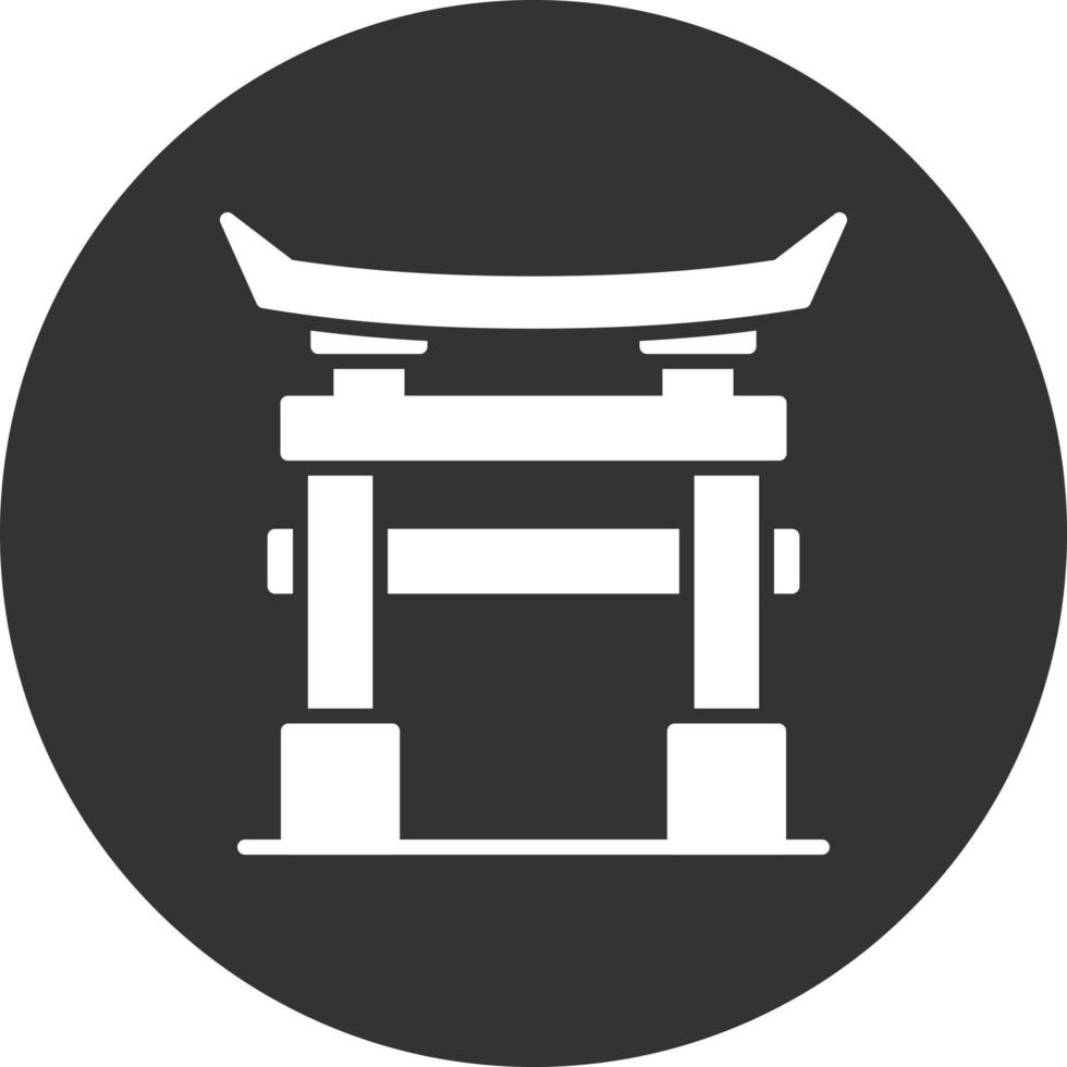 Torii Gate Creative Icon Design vector