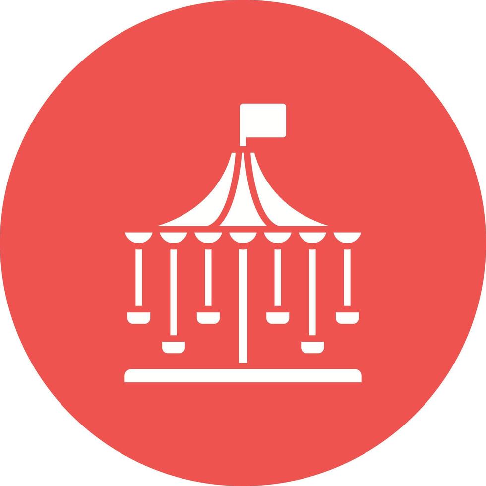 icono de círculo de glifo de merry go round vector