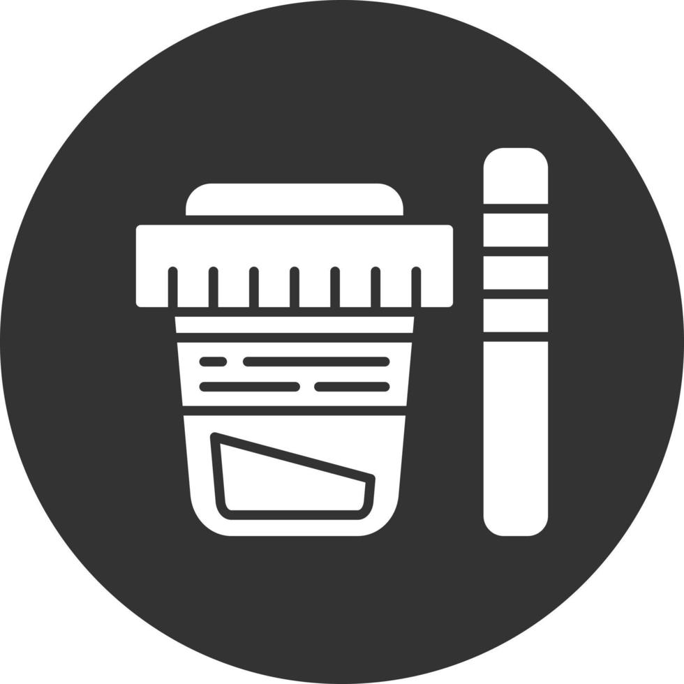 Urine Test Creative Icon Design vector