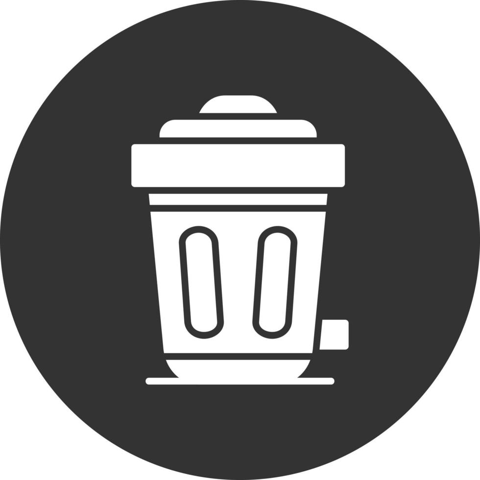 Trash Bin Creative Icon Design vector