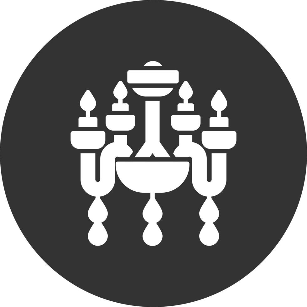 Chandelier Creative Icon Design vector