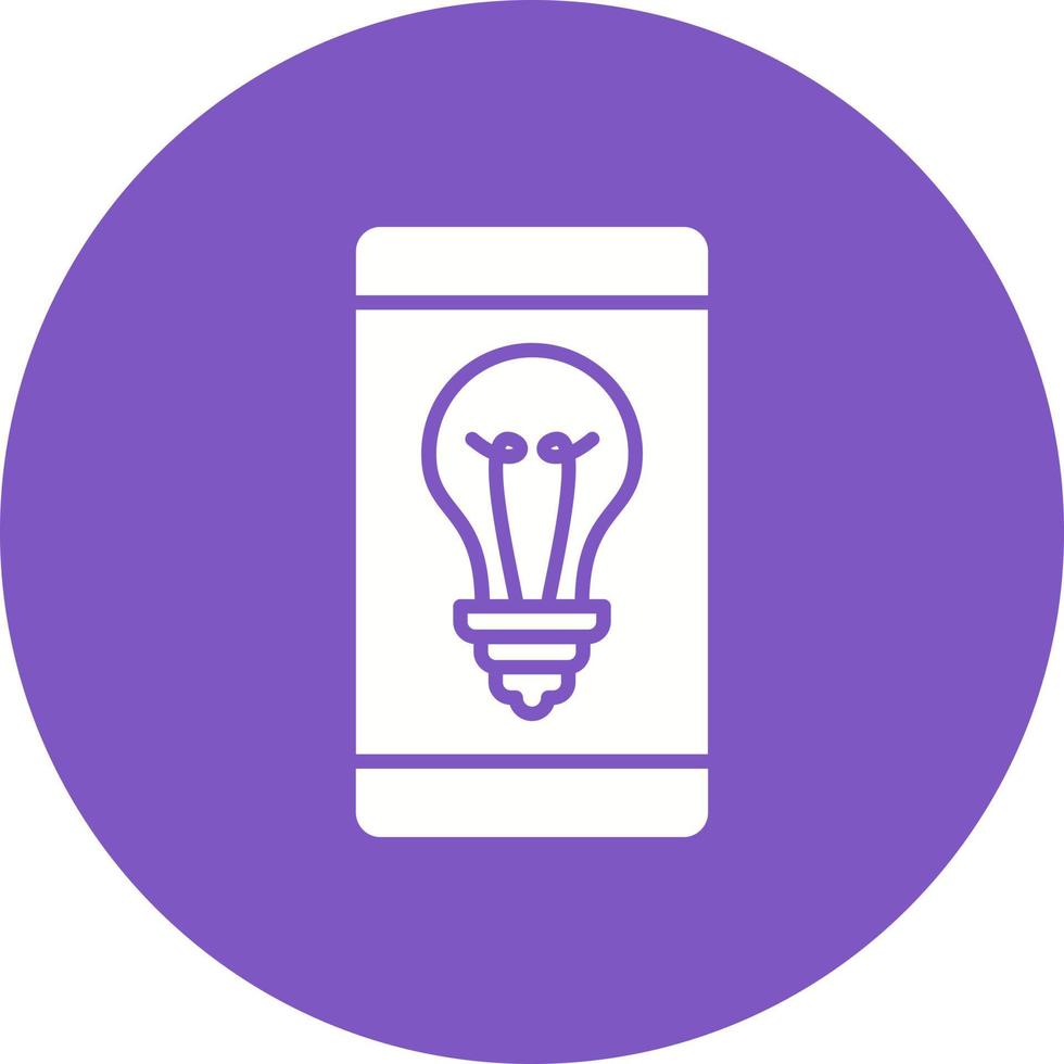 Mobile Solutions Glyph Circle Icon vector
