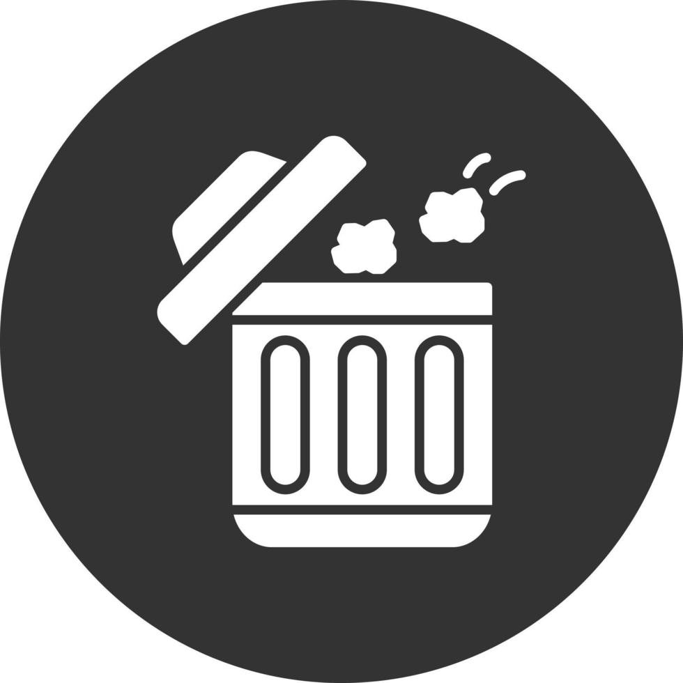 Throwing Trash Creative Icon Design vector