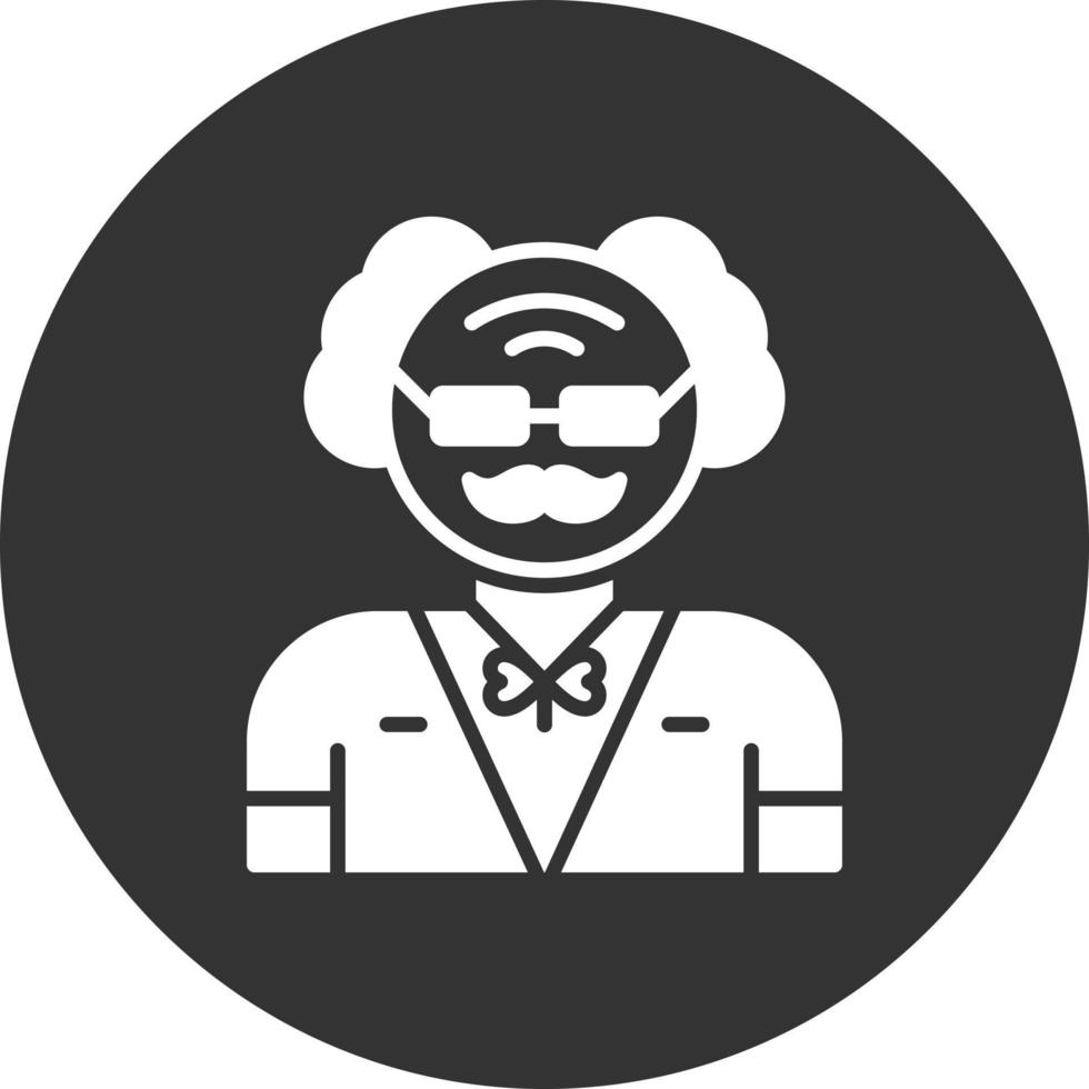 Old Man Creative Icon Design vector