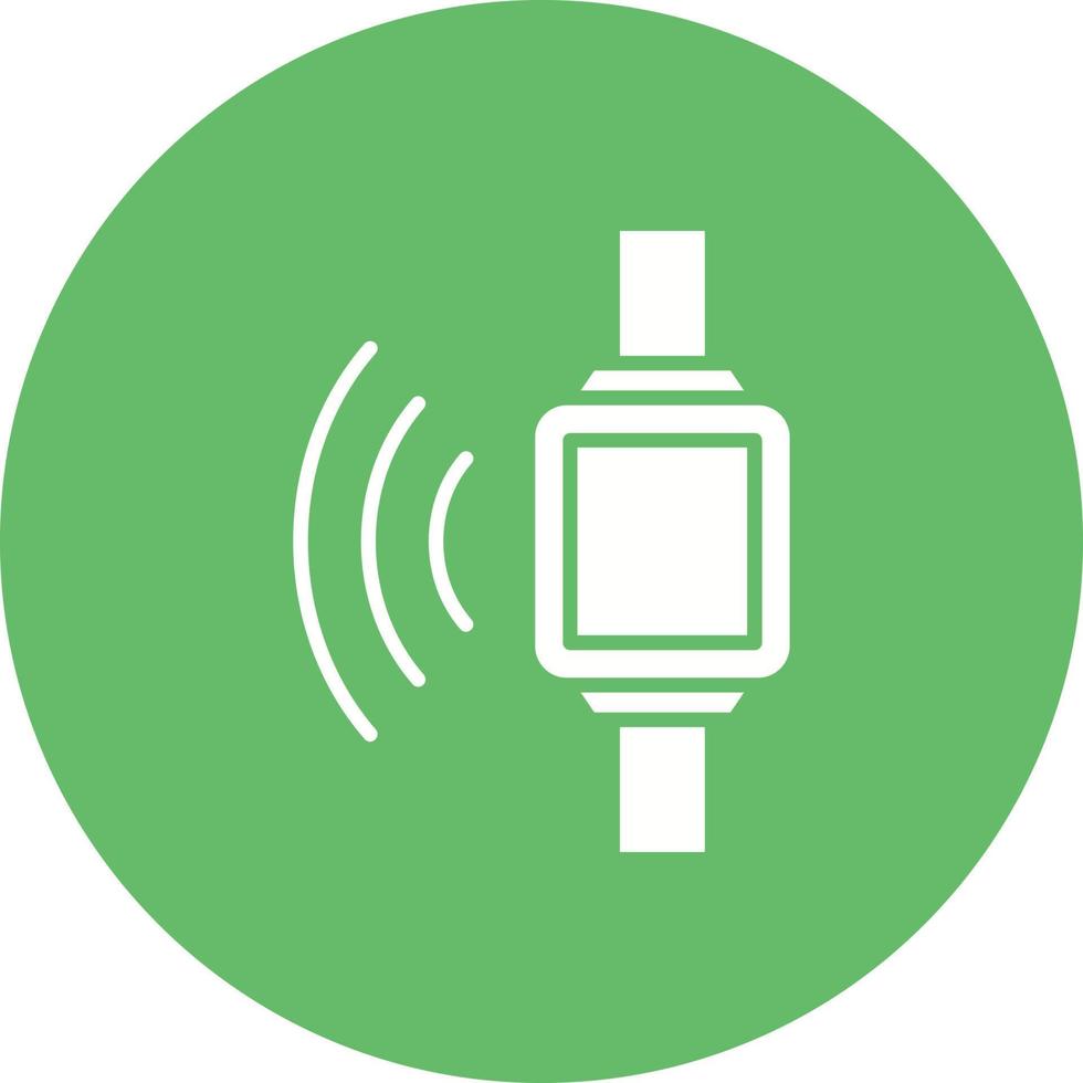 Smart Watch Glyph Circle Icon vector