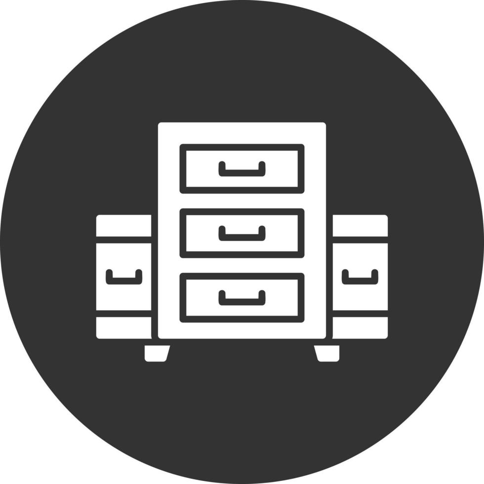 Filing Cabinet Creative Icon Design vector