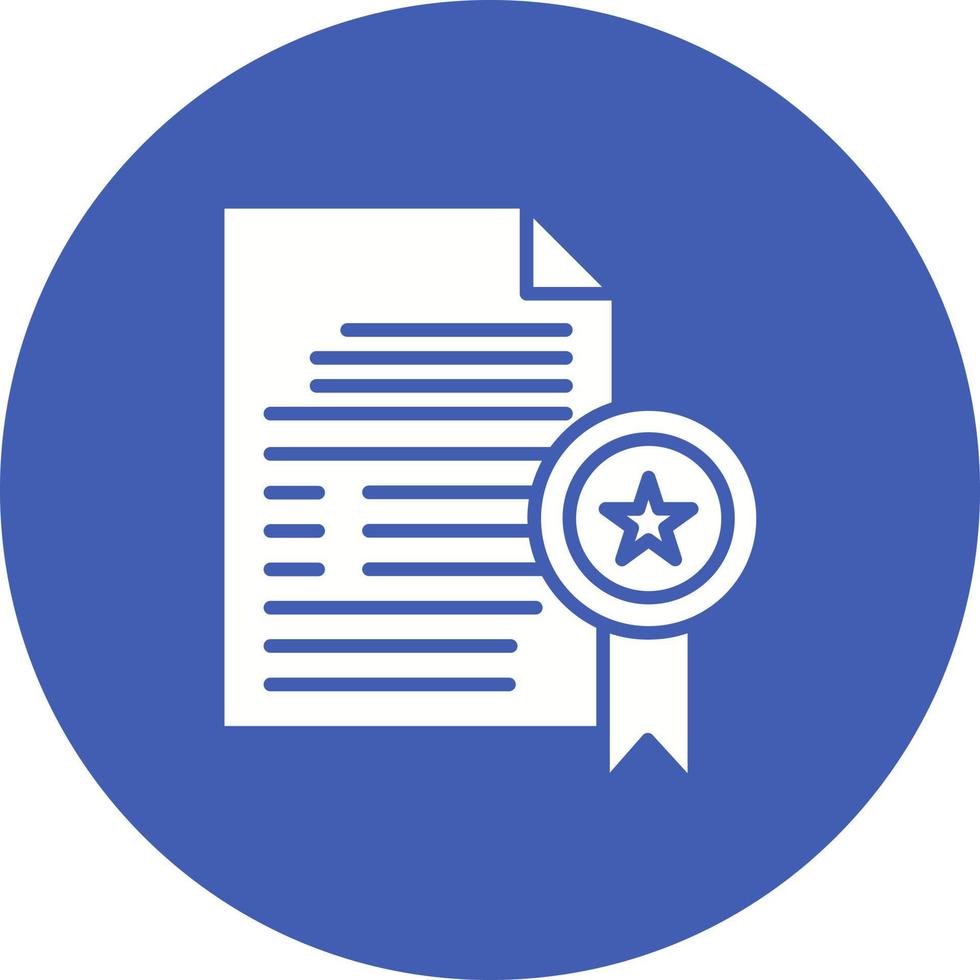 Patent Glyph Circle Icon vector