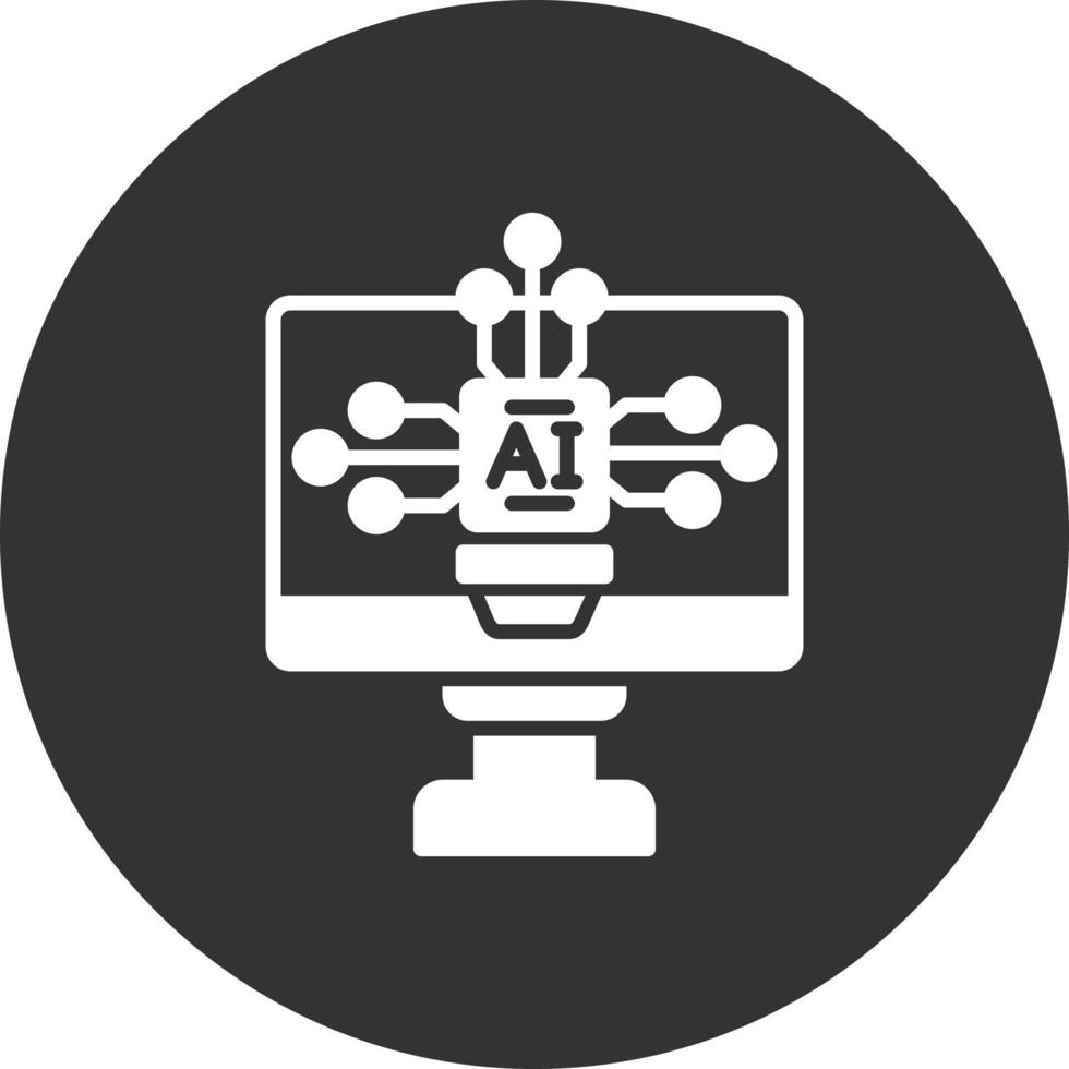 Artificial Intelligence Creative Icon Design vector