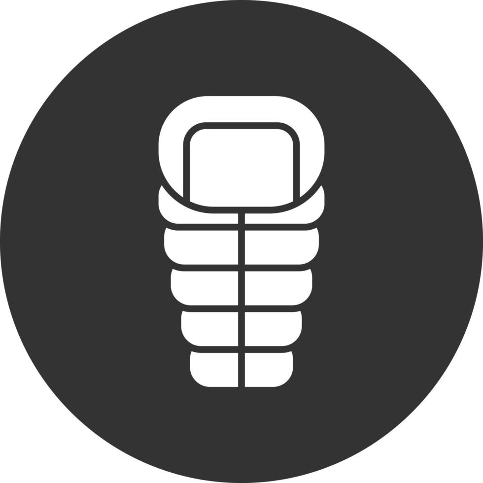 Sleeping Bag Creative Icon Design vector
