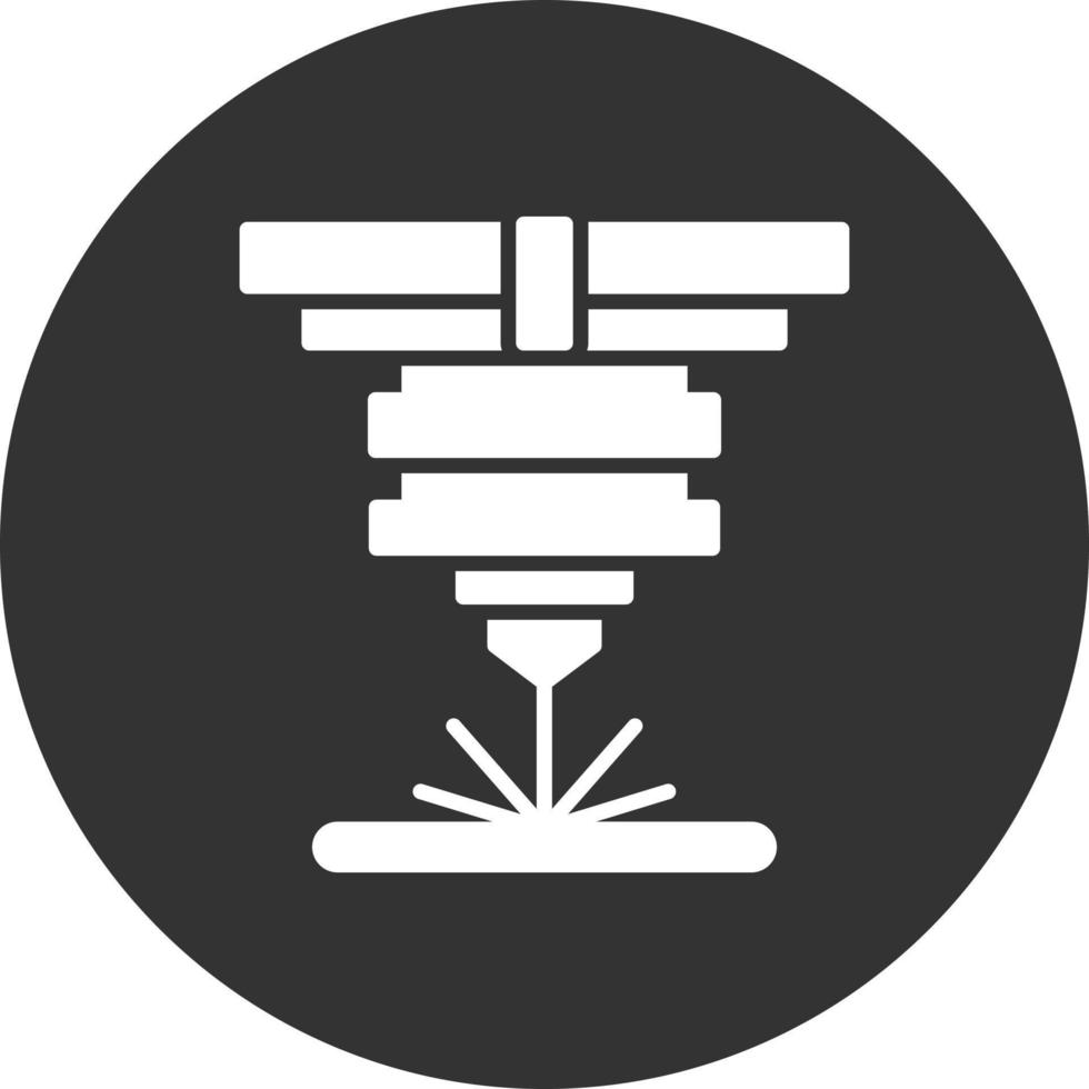 Laser Cutting Creative Icon Design vector