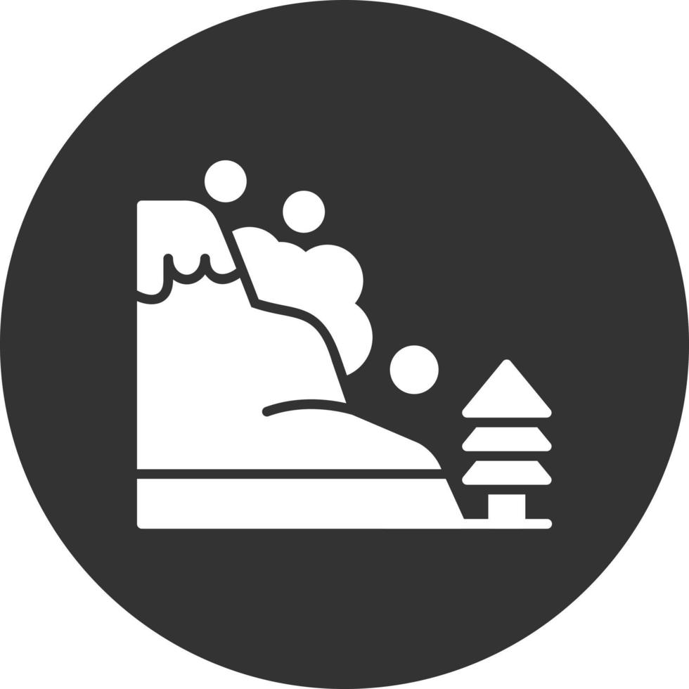 diseño de icono creativo de avalancha vector