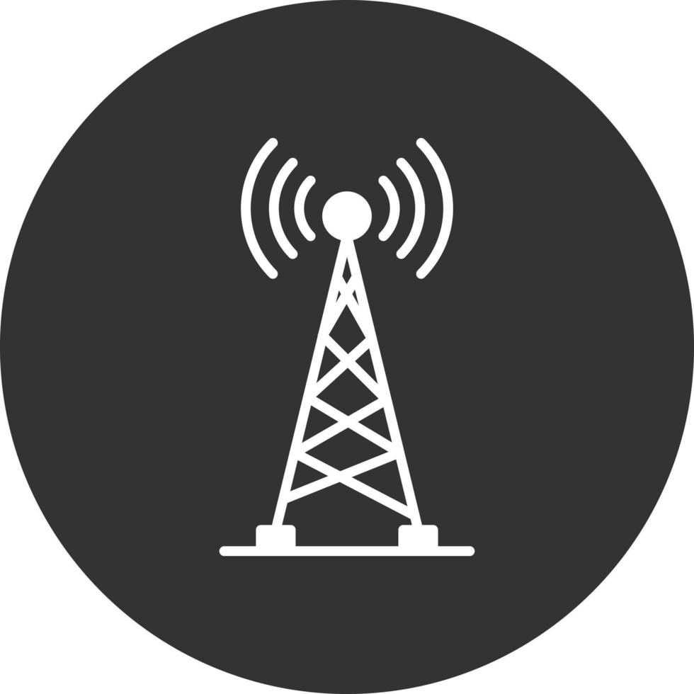 Radio Tower Creative Icon Design vector