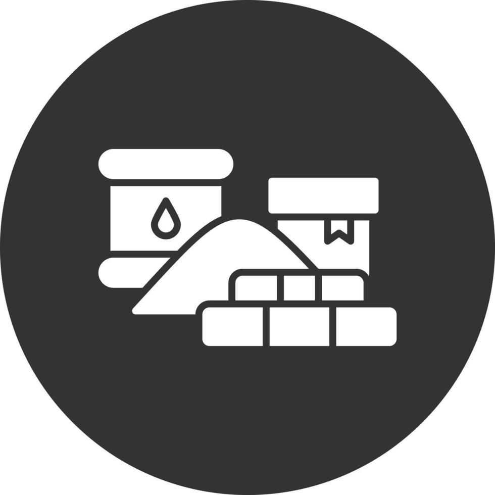 Raw Materials Creative Icon Design vector
