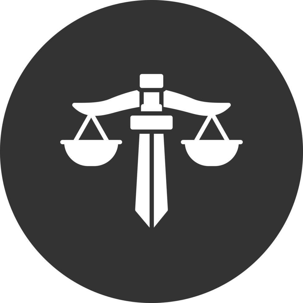 diseño de icono creativo de justicia vector