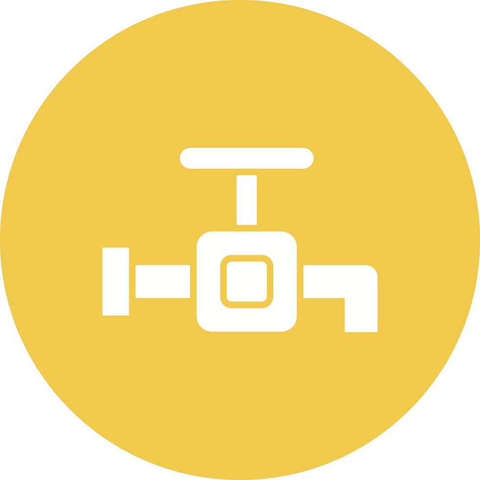 Faucet Glyph Circle Icon vector