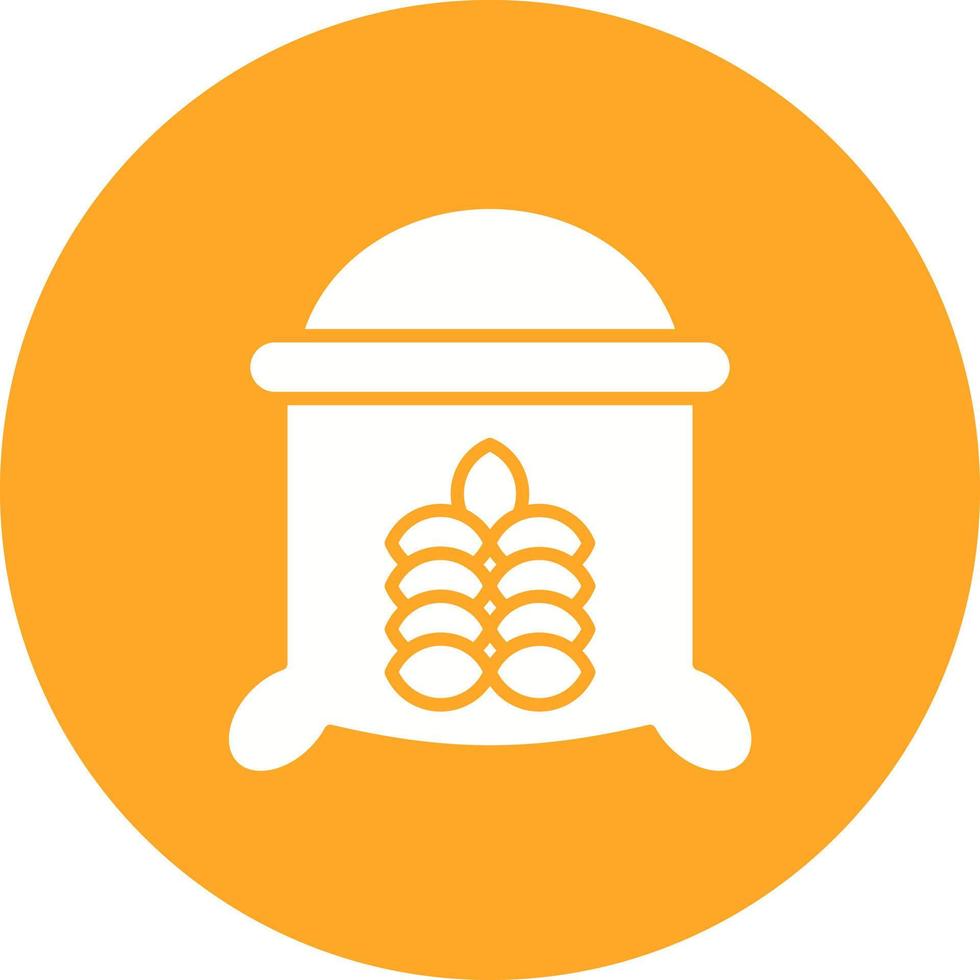 Grains Glyph Circle Icon vector