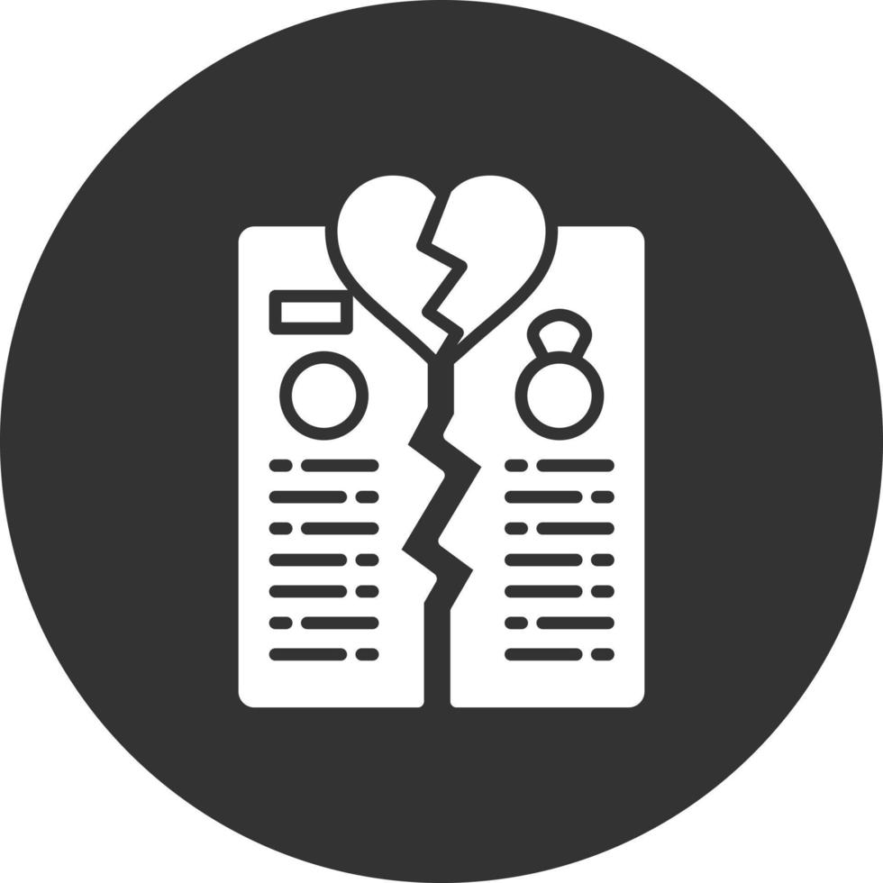 Divorce Creative Icon Design vector