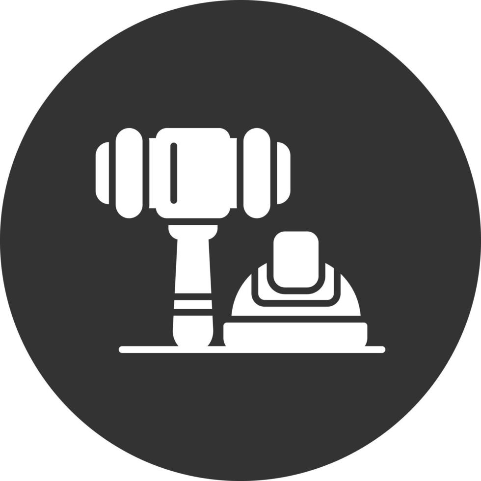 diseño de icono creativo de derecho laboral vector