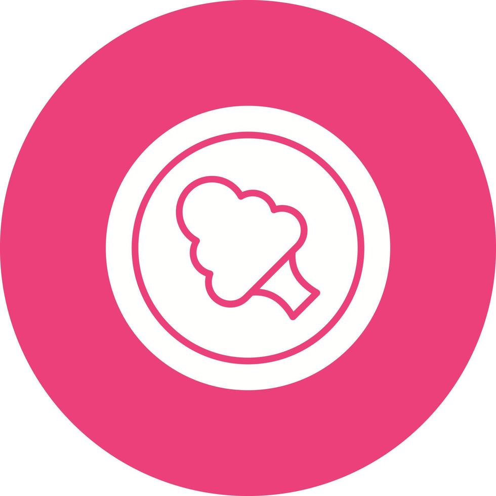 Vegan Glyph Circle Icon vector
