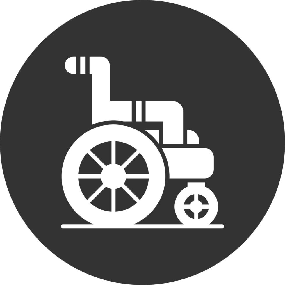 Wheelchair Creative Icon Design vector